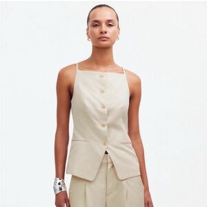 Madewell Cream Sleeveless Top. Sz 6